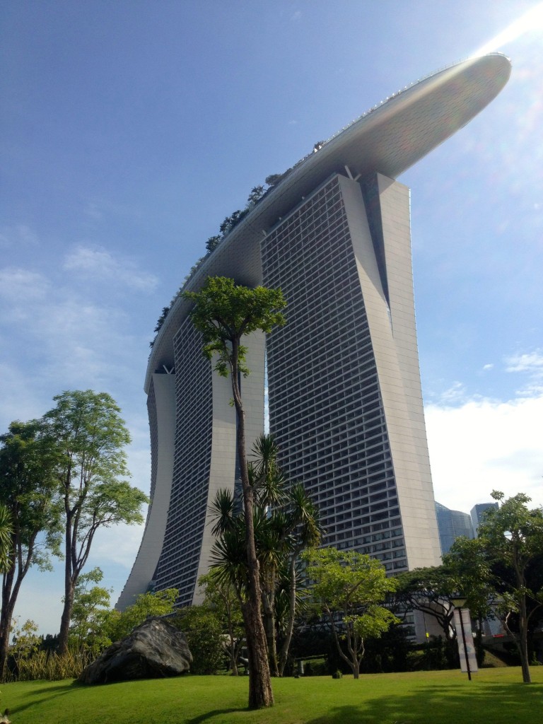 View of the Marina Bay Sands Hotel from the Gardens by the Bay