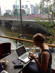 Getting my Rails Learning on at a Starbucks in Singapore