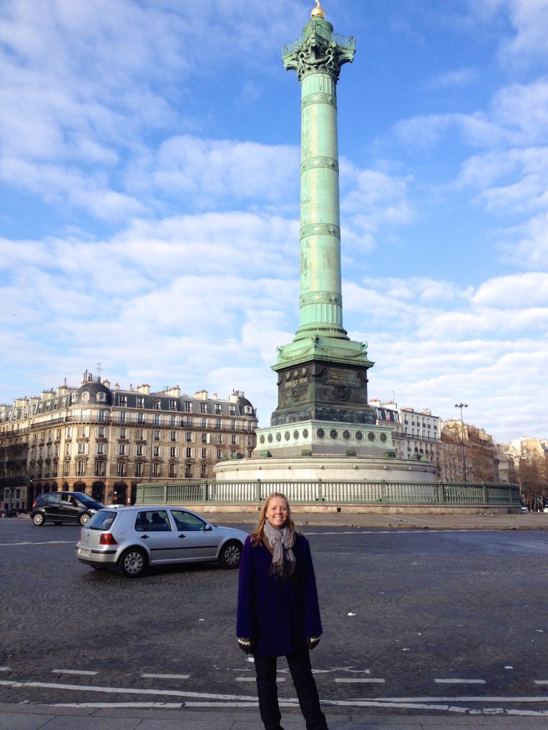 Here I am at the square near the Bastille. This was right near the carnival.
