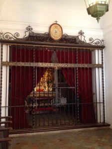 The Bullring's Chapel, where bullfighters and their crew members say their prayers before they enter the ring.