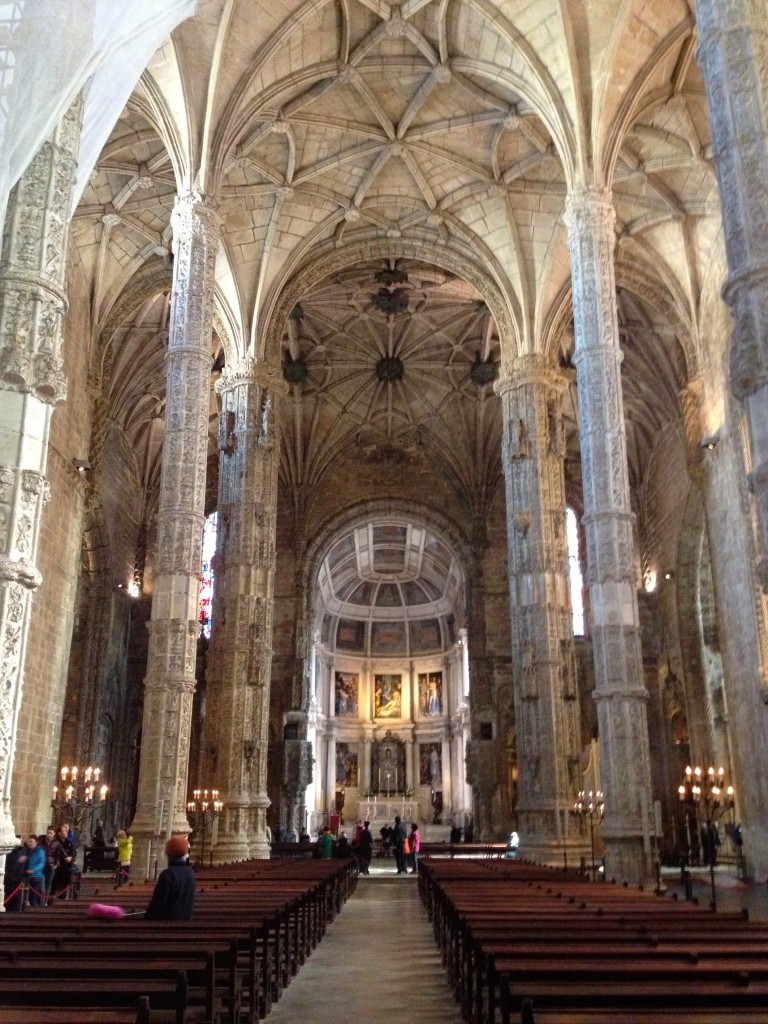 The interior of the beautiful church.