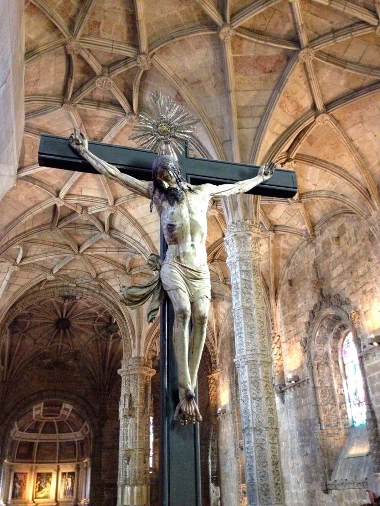 With cloisters admission, you get to head up to the upstairs part of the church, home of this crucifix.