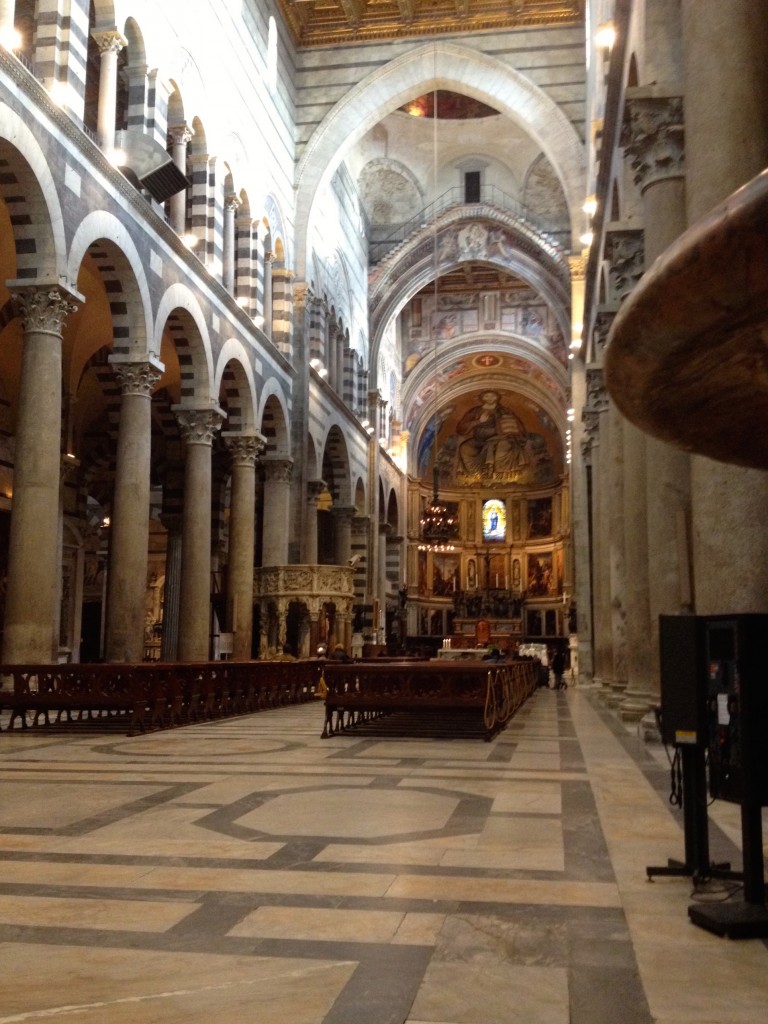 The interior of the Duomo