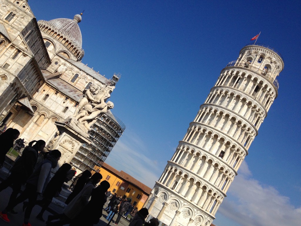 That is one severely leaning tower!
