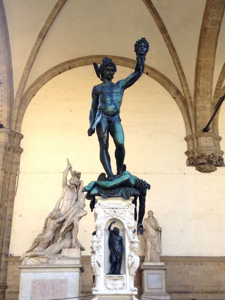 Entering the gruesome section of statues, here we have "Perseus with the Head of Medusa."