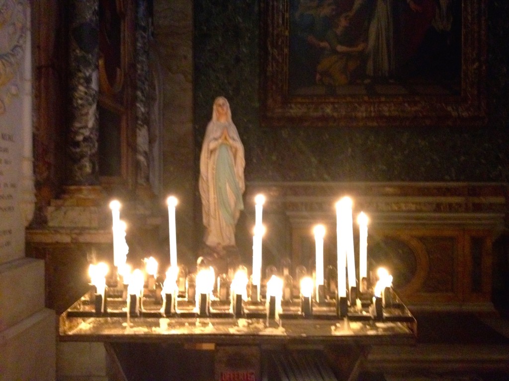 Inside the Church of San Luigi dei Francesi