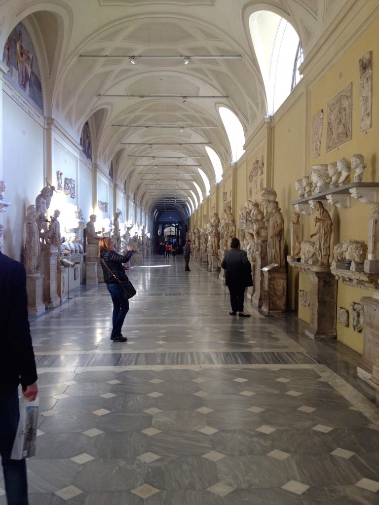 The Vatican Museum's hall of Statues