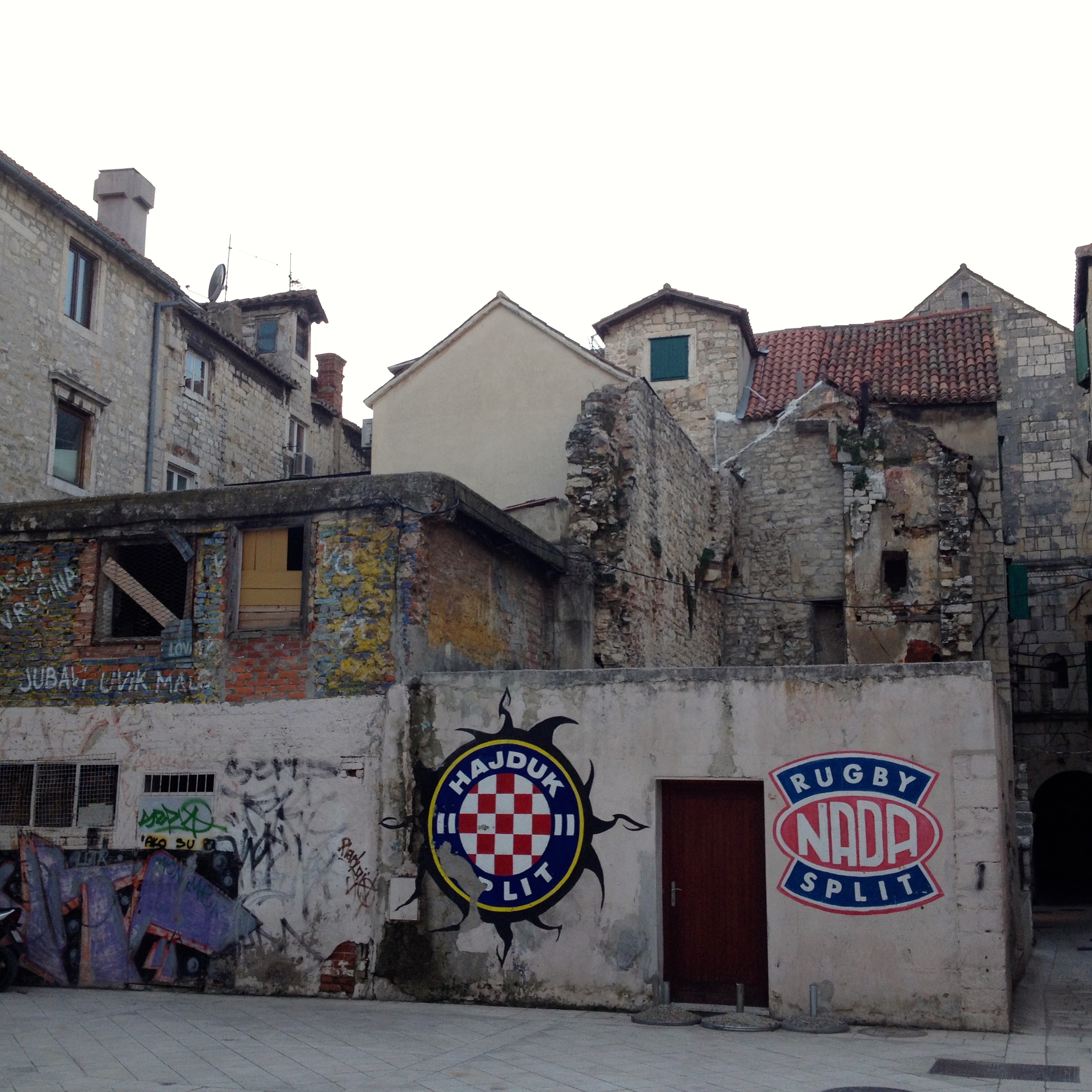 Picture displayed in the Fan Shop in Split, Hajduk Split su…