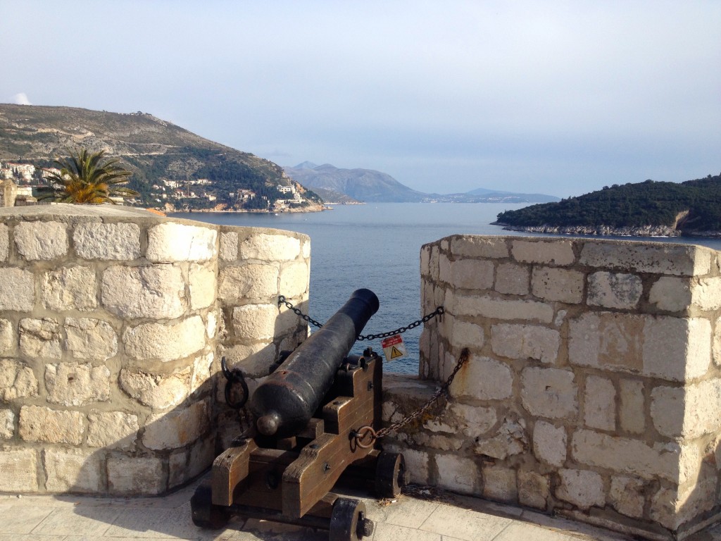 Oh you know, just a cannon hanging out on top of the wall.