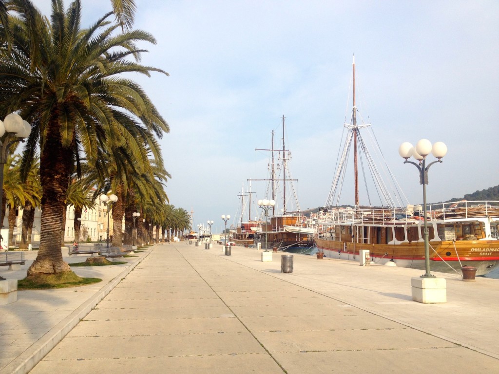 Trogir's fun little "Boardwalk" area.