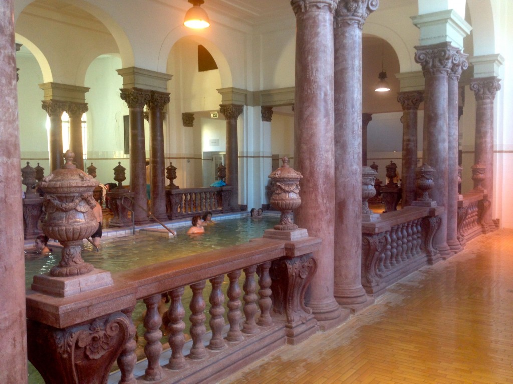 One of the many indoor pools at Szechenyi.