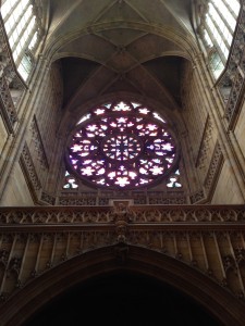 Inside the St. Vitus Cathedral.