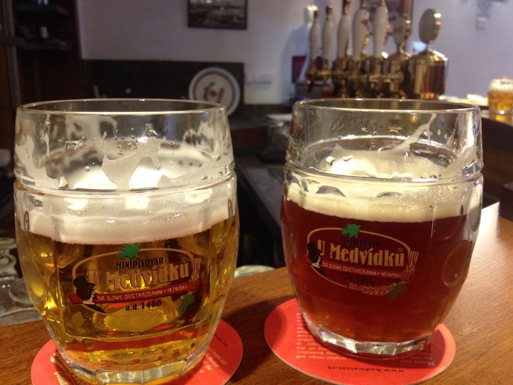 Beers at U Medvíku.